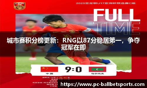 城市赛积分榜更新：RNG以87分稳居第一，争夺冠军在即